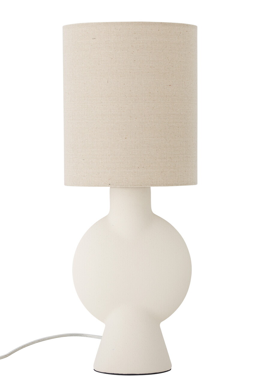 Lampa de masa, Bloomingville, Sergio, 1 x E27, 21x55 cm, ceramica/in, natural - imagine 6